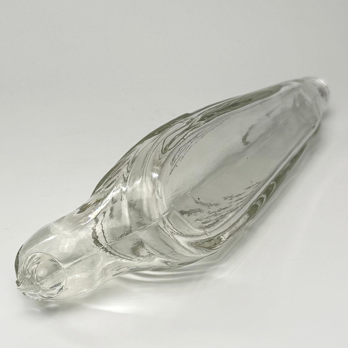 Vintage tysk Seehund figurflaske i glas med prop