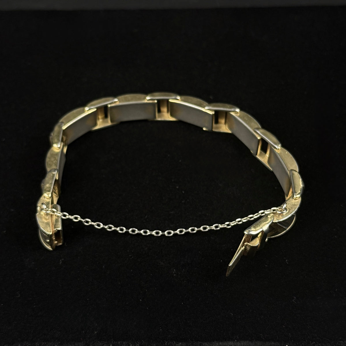 Vintage Toledo damascene armbånd med guldindlejring