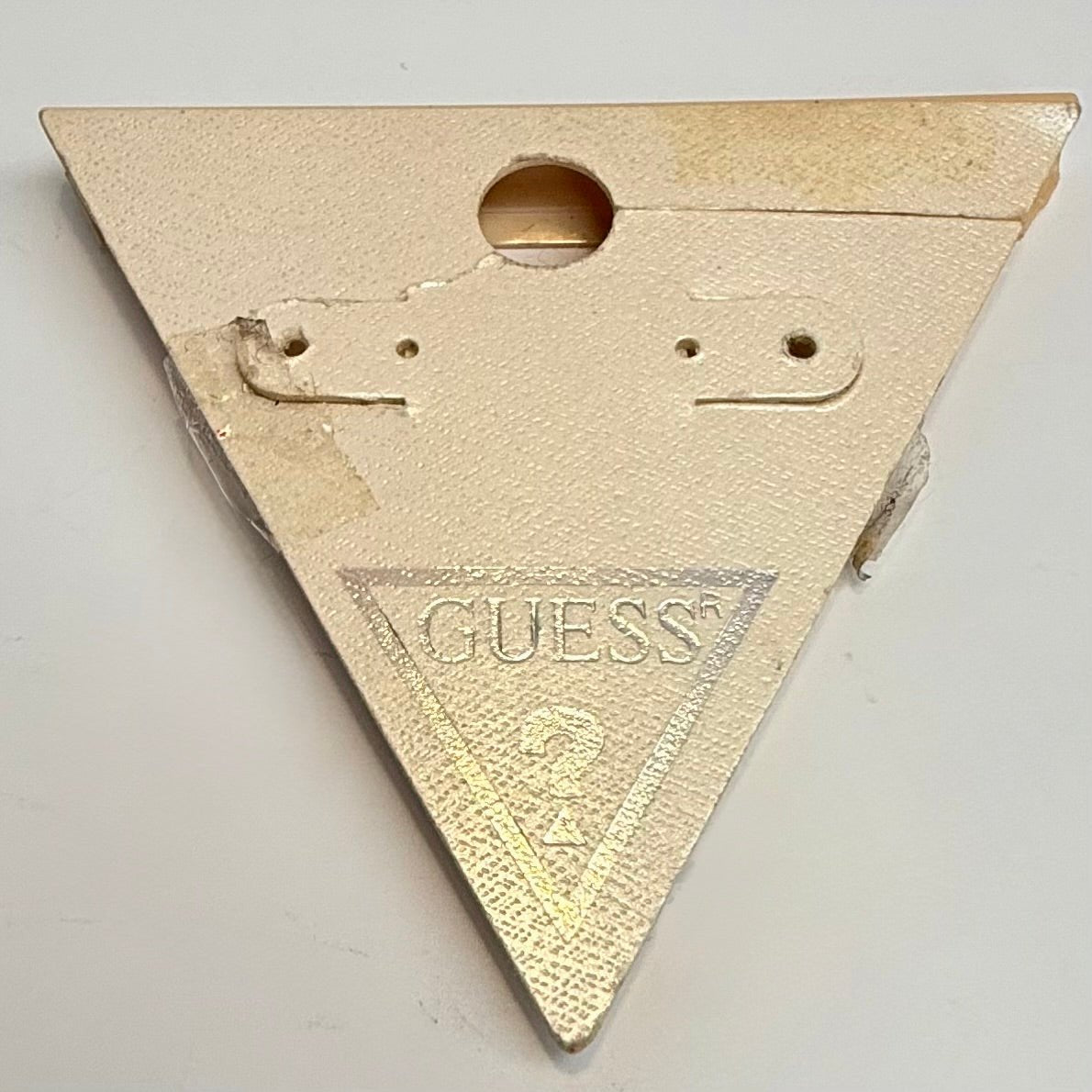 Guess hængeøreringe med sten og sort emalje–hjerte, model UBE81101 med original kort - Frøken Lilly