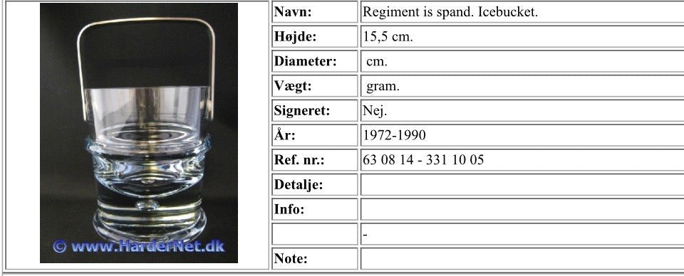 Holmegaard Regiment isspand – Sidse Werner - Frøken Lilly