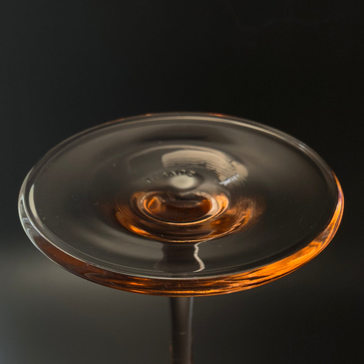 Luminarc rødvinsglas med rosafarvet stilk – fransk vintage - Frøken Lilly