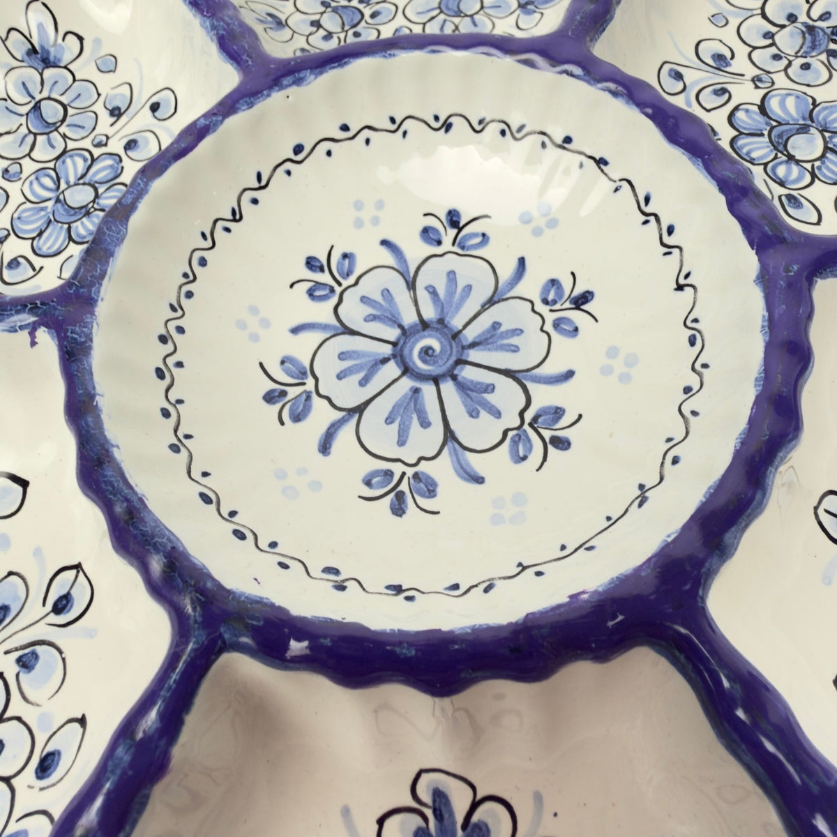 Spansk håndlavet keramikfad ceramical – tapas serveringsfad 32 cm - Frøken Lilly