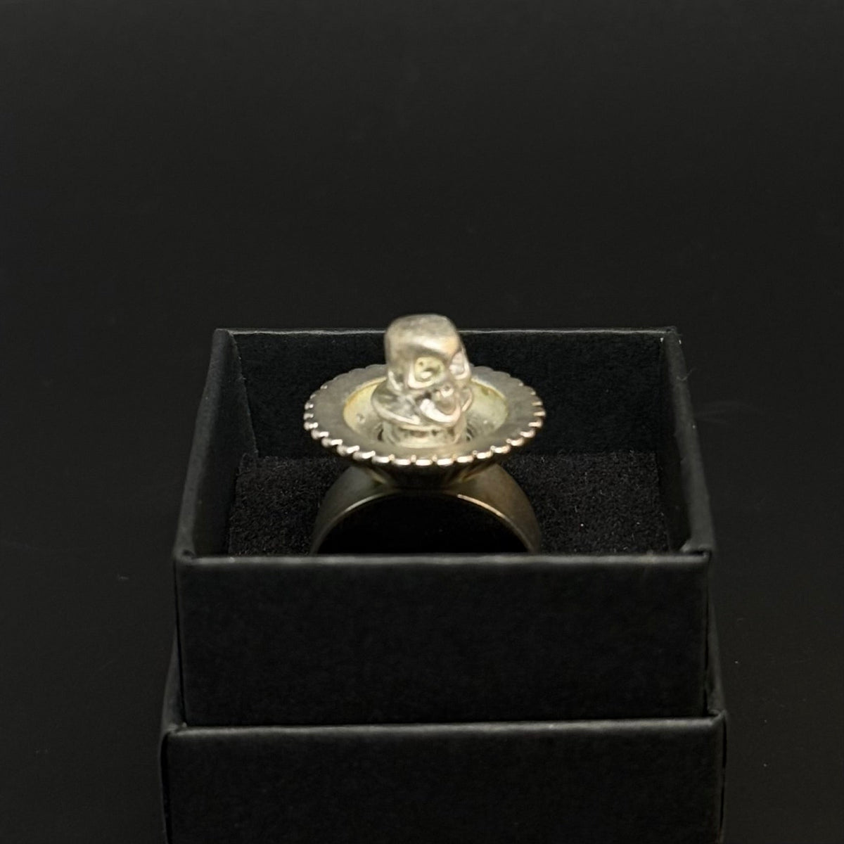 Vintage justerbar ring med dødningehoved - Frøken Lilly