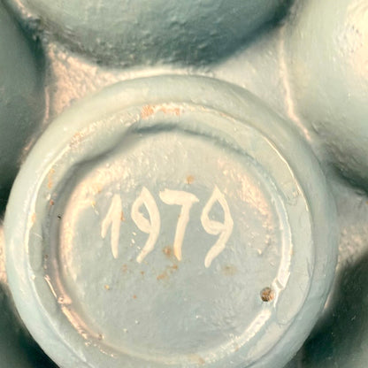 Håndmalet æbleskivepande i støbejern fra H. Jensen Jyderup 1979