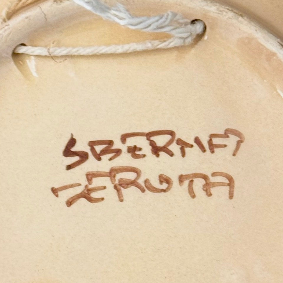 Sberna Deruta majolica fad 15,5 cm håndmalet italiensk keramik