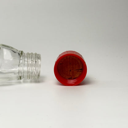 Vintage tysk Seehund figurflaske i glas med prop