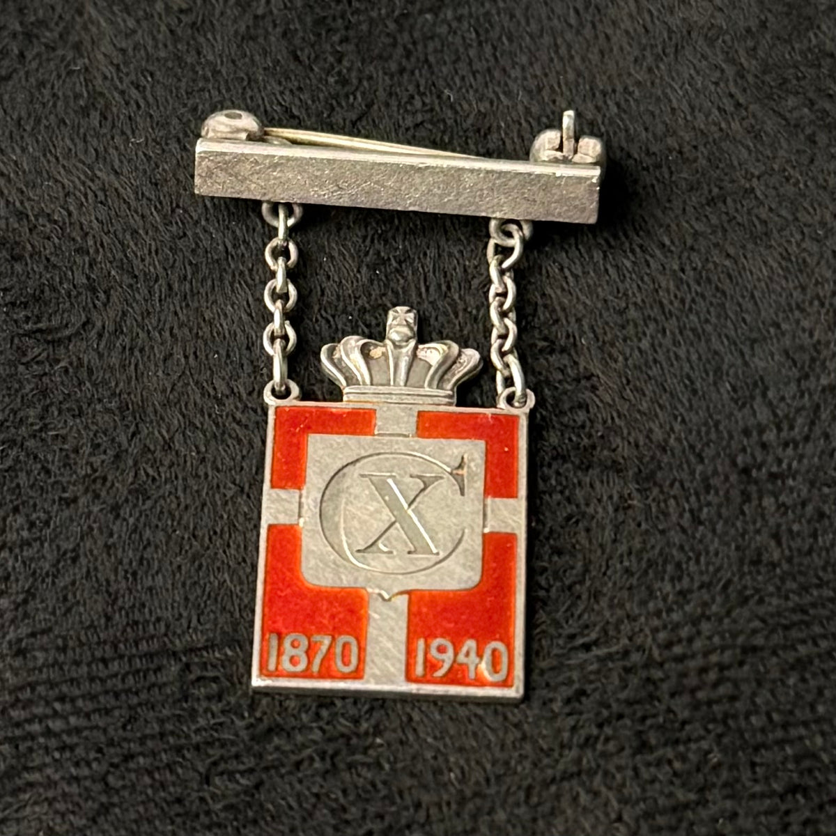 Georg Jensen Kongemærke 1940 – damemodel i sterlingsølv - broche