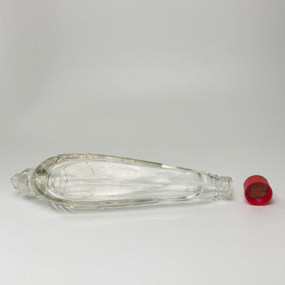 Vintage tysk Seehund figurflaske i glas med prop