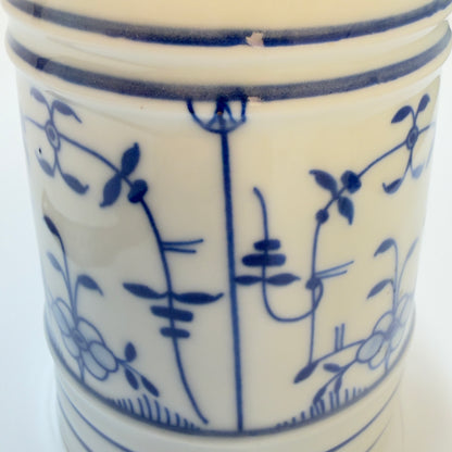 Lithophane ølkrus i porcelæn med tinlåg, 1930-40'erne