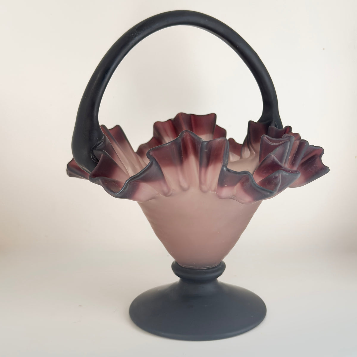 Smuk brudekurv/glasskål - Art Niveau inspireret
