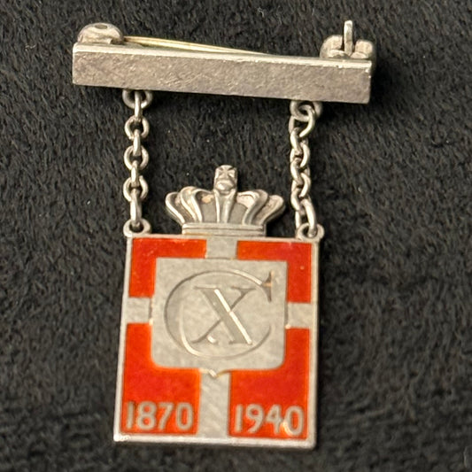 Georg Jensen Kongemærke 1940 – damemodel i sterlingsølv - broche