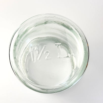 Kastrup Glasværk preserving jar 18.5 cm - old preserving jar with glass lid