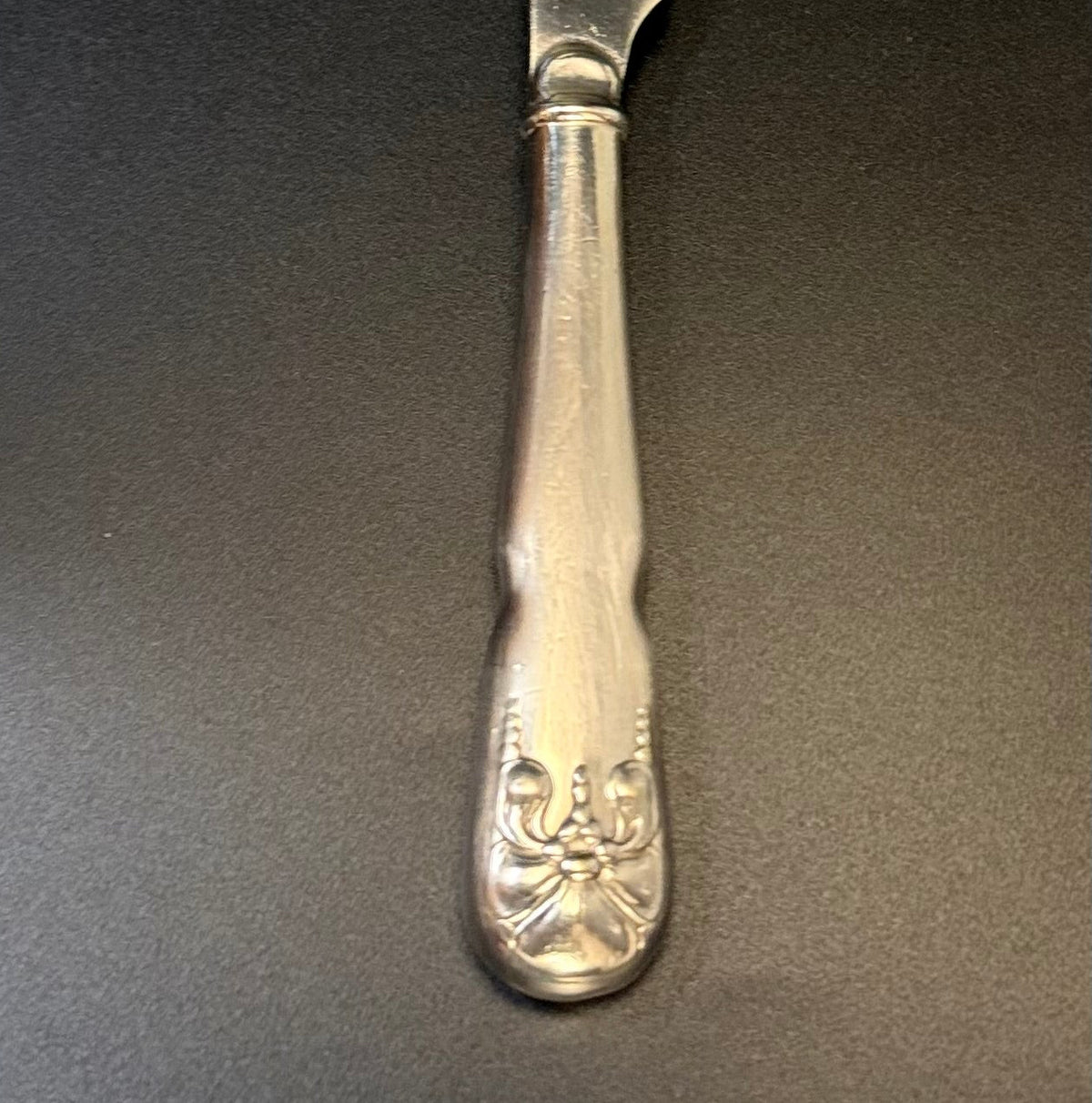 Smukt vintage sæt med frugtknive i sølvplet, D.F.A.