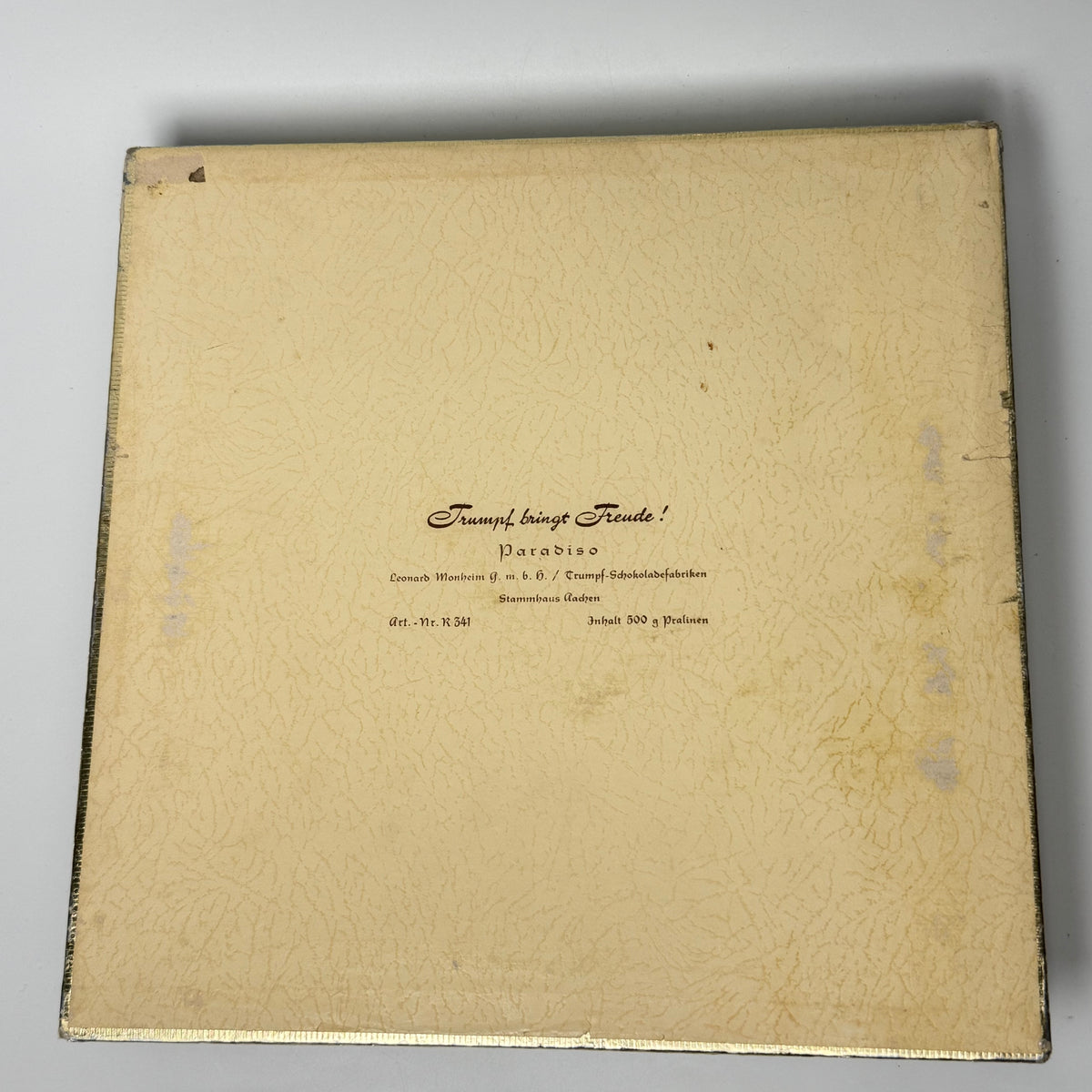 Trumpf Paradiso vintage pralinæske med fugle – 1950/60’erne