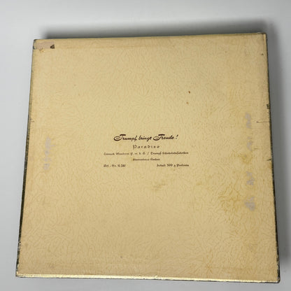 Trumpf Paradiso vintage pralinæske med fugle – 1950/60’erne
