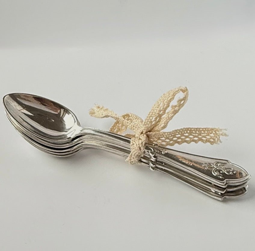 6 Art Nouveau antikke M&TB teskeer - Frøken Lilly