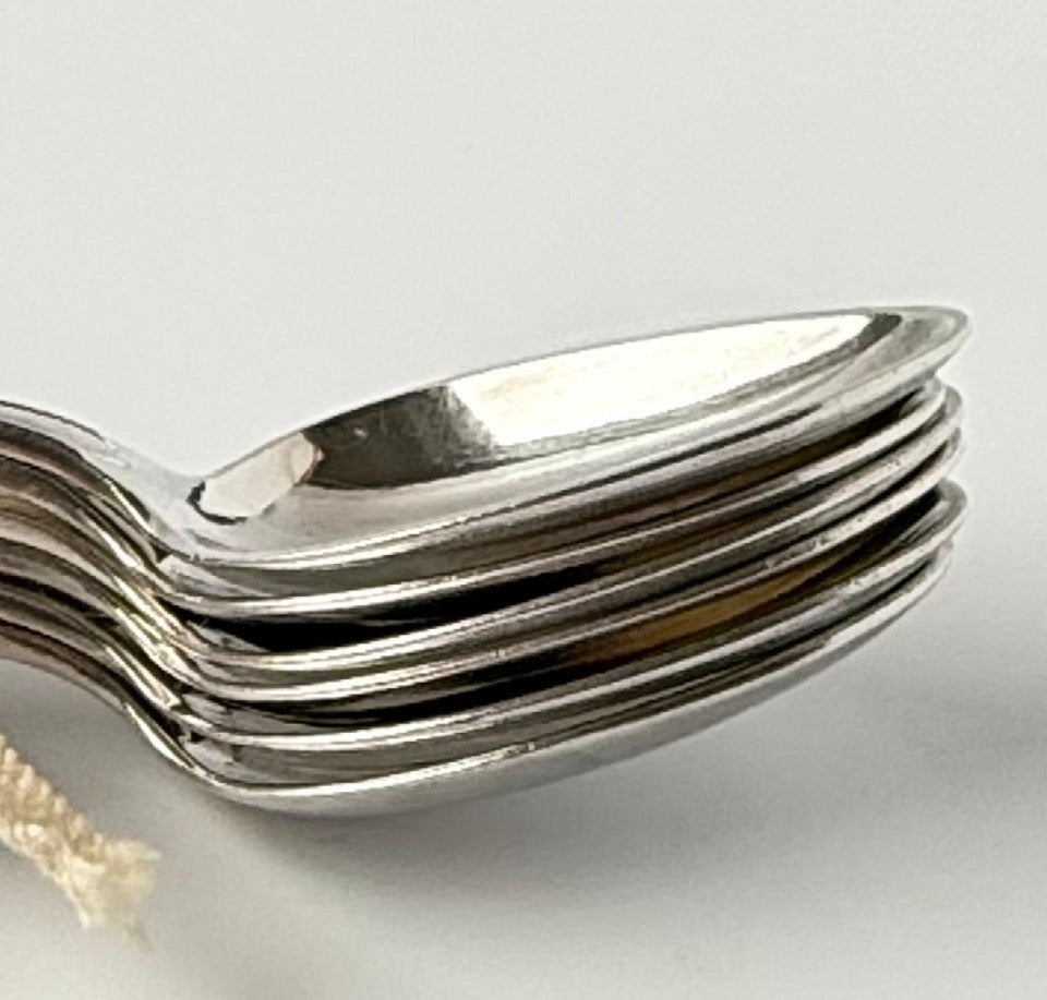 6 Art Nouveau antikke M&TB teskeer - Frøken Lilly