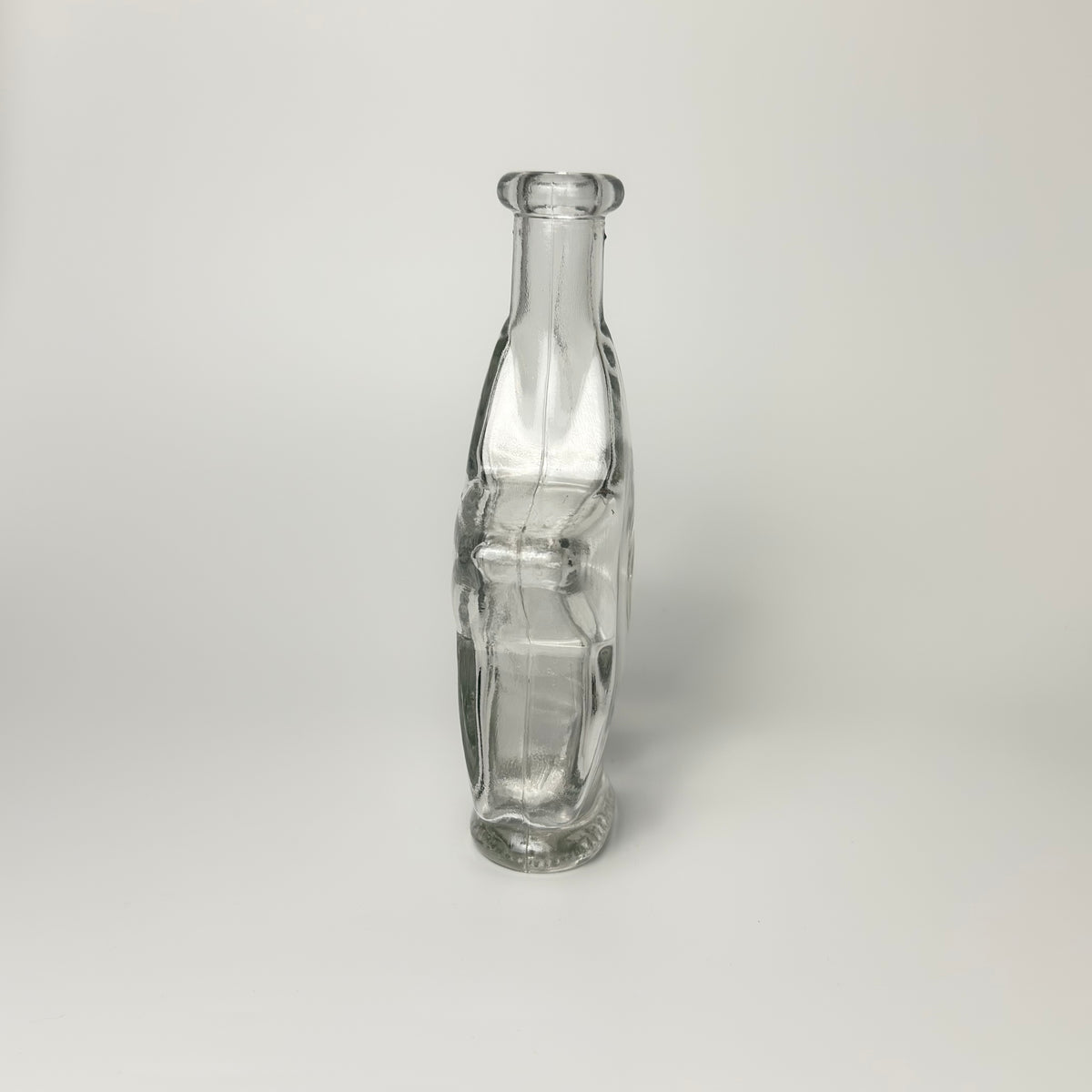 Vintage stjerne karaffel i klart glas med ansigt – 18 cm