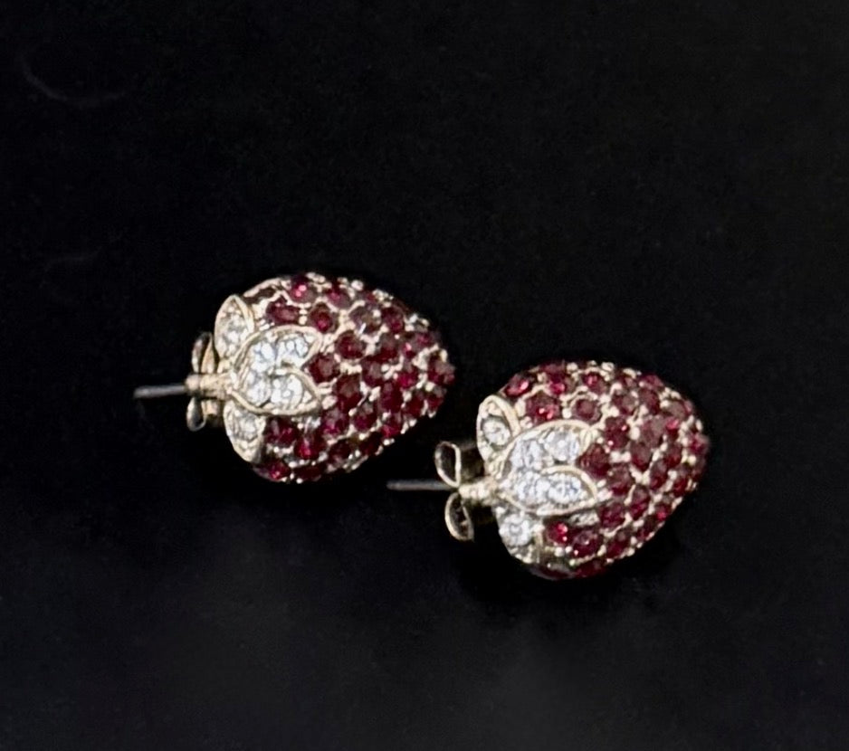 Vintage strawberry øreringe