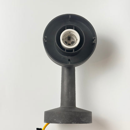 E.S. Horn Type 215 væglampe med ravfarvet glaskuppel – dansk vintage 1970’er