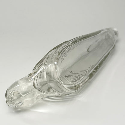 Vintage tysk Seehund figurflaske i glas med prop