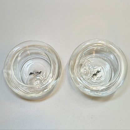 Herstal design glas med glaskugle – sæt med 2 stk dekorationsglas