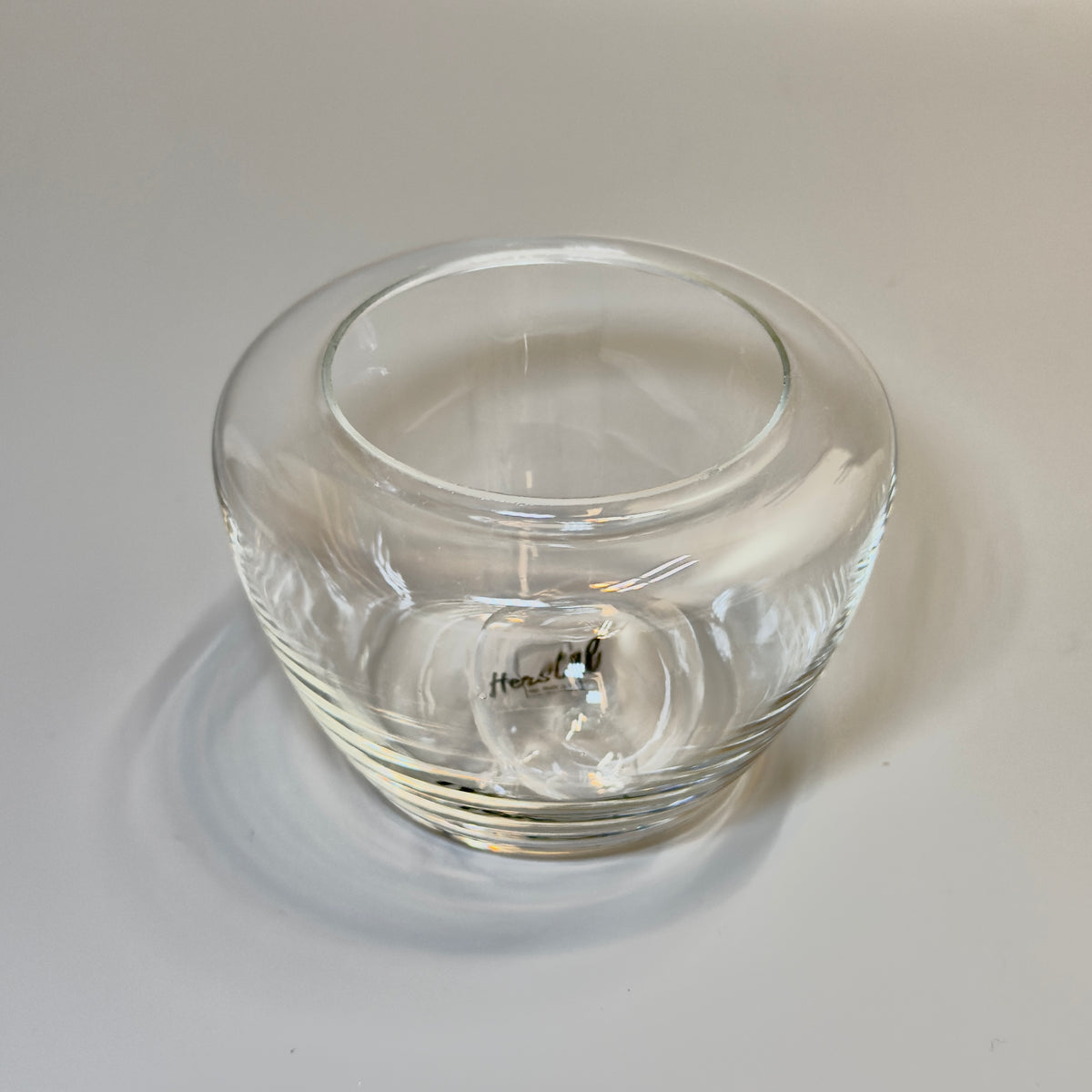 Herstal design glas med glaskugle – sæt med 2 stk dekorationsglas