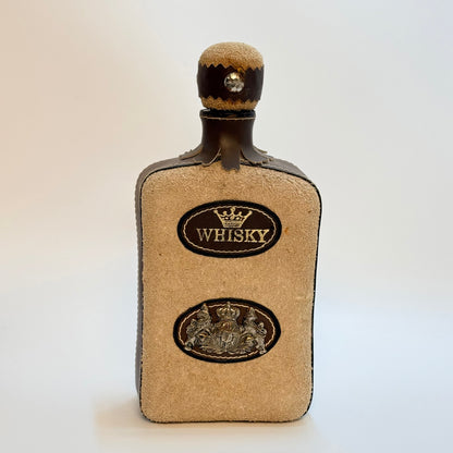 Mexicansk whiskyflaske i læder – vintage barware -1970/1980’erne