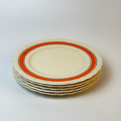 Grindley Cream Petal desserttallerkener i fajance