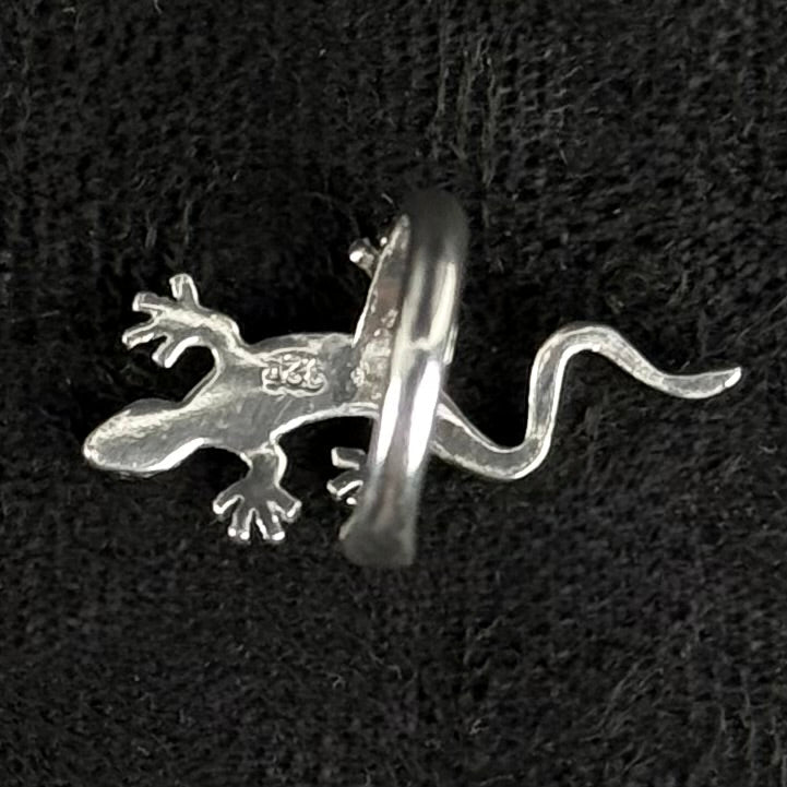 925 sølv ear cuff med gekko firben – vintage - Frøken Lilly
