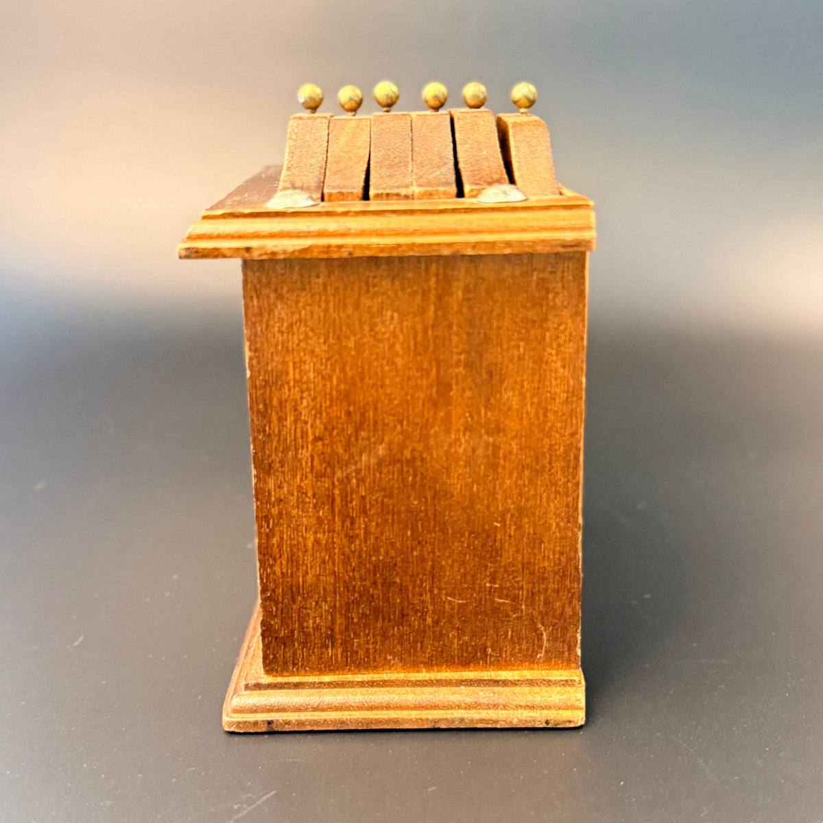 Vintage bordskåner sæt i træ – kaminur design med kork underlag, 1960-1970'erne