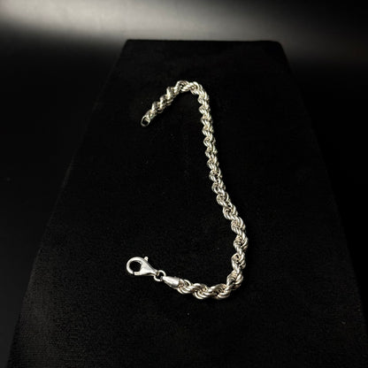 Massivt rebkæde armbånd i 925 sterlingsølv