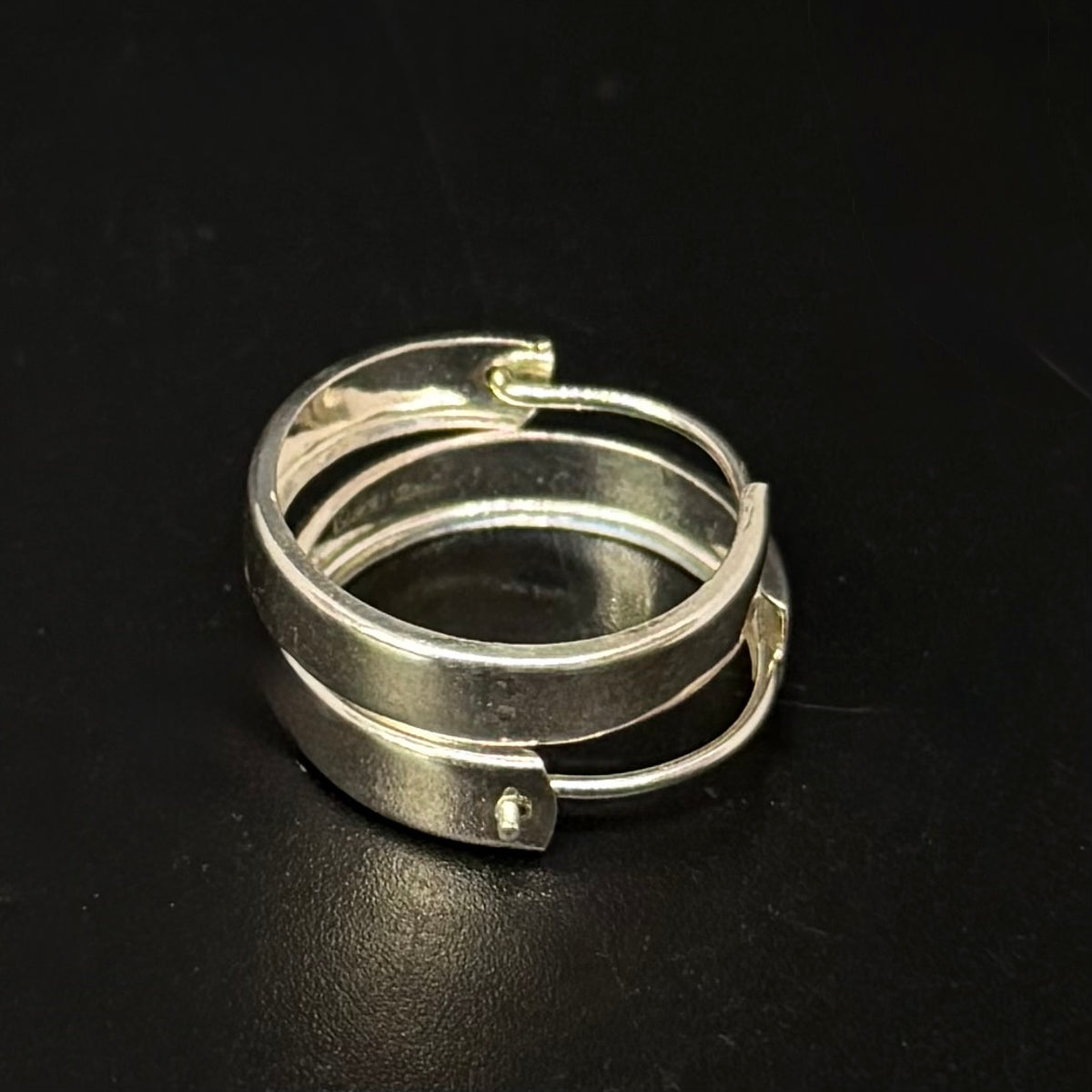 Vintage creoler i 830 sølv – HTP – 0,5 cm brede