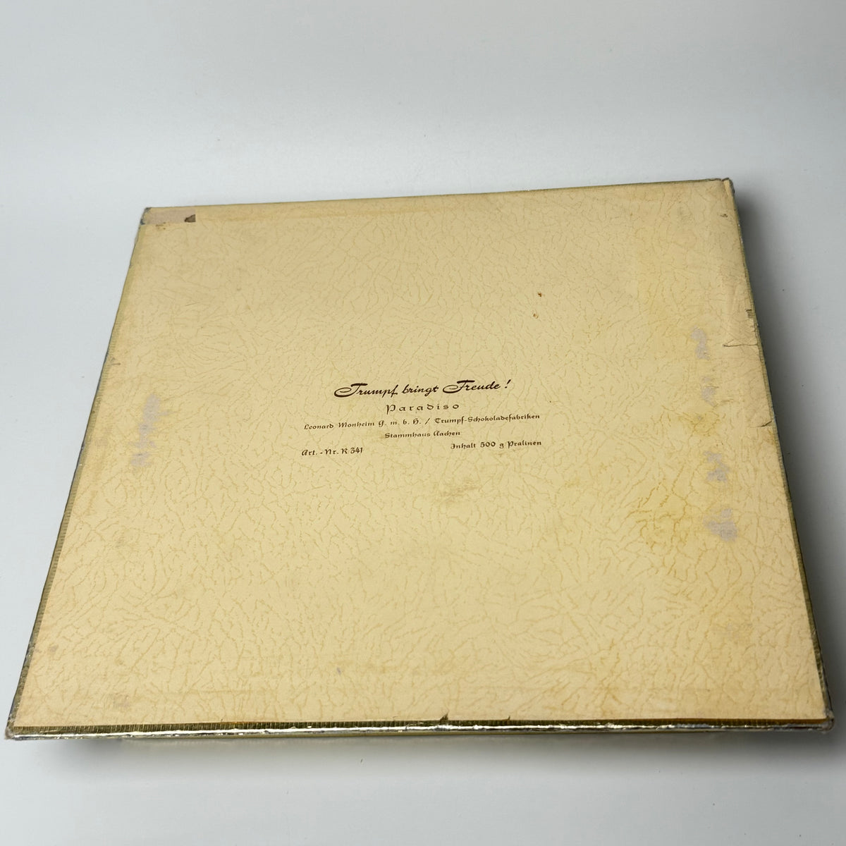 Trumpf Paradiso vintage pralinæske med fugle – 1950/60’erne