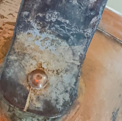 Original copper military fire bucket – Kaj - Danish military - F.B.T. Defence Construction Service