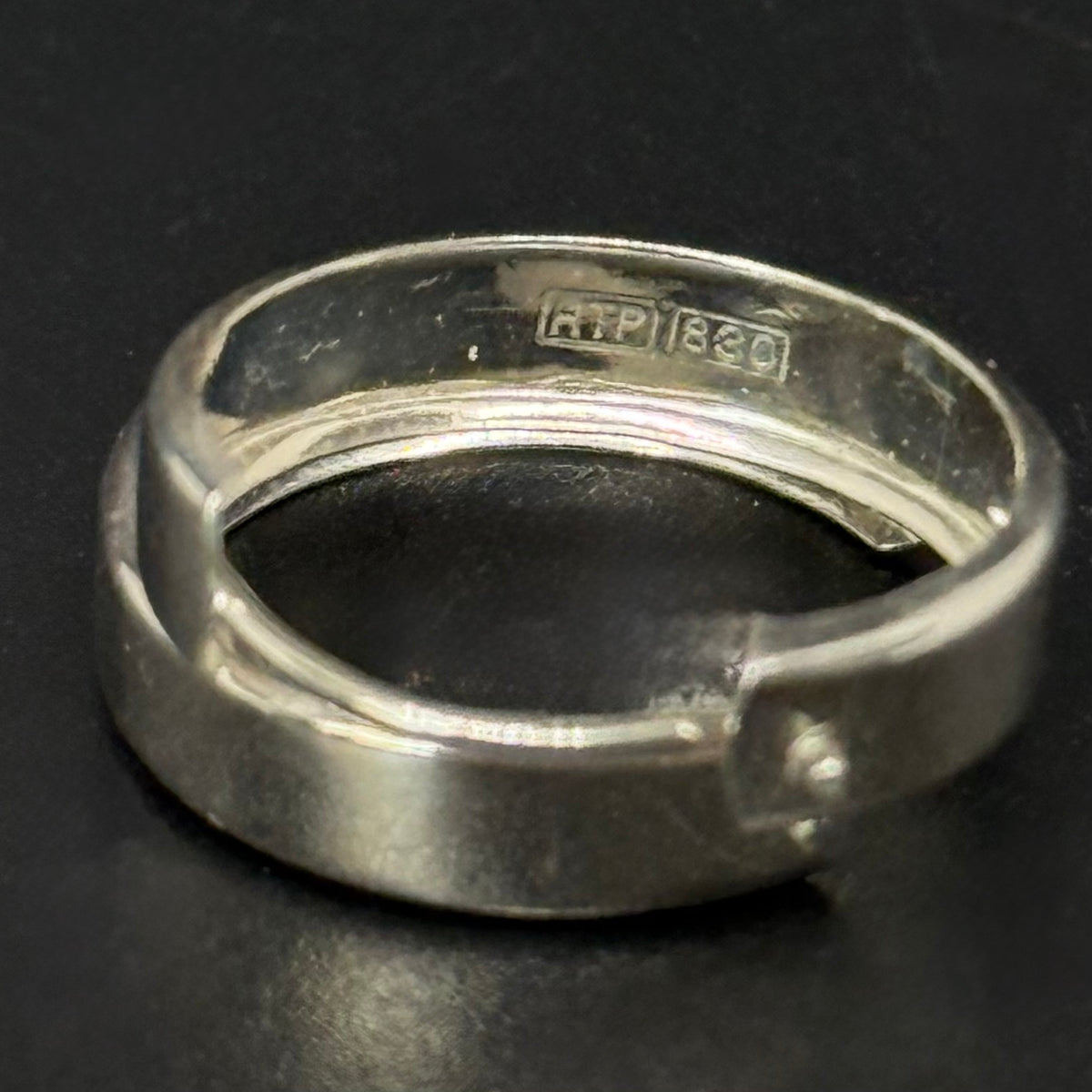 Vintage creoler i 830 sølv – HTP – 0,5 cm brede