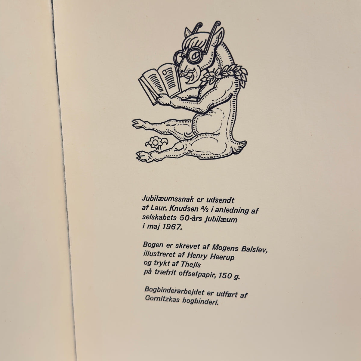 Jubilæumssnak 1967 – illustreret af Henry Heerup – Laur. Knudsen jubilæumsbog