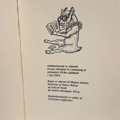 Jubilæumssnak 1967 – illustreret af Henry Heerup – Laur. Knudsen jubilæumsbog
