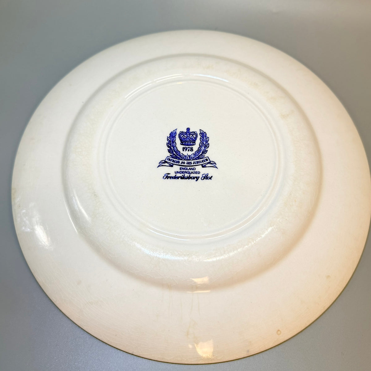 Imerco jubilæums middagstallerken, 24 cm – Frederiksborg Slot, 1978