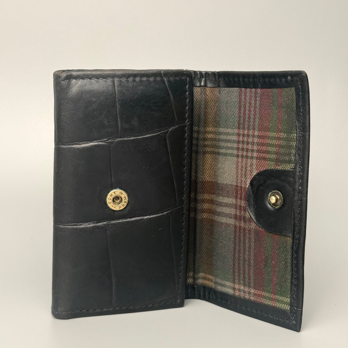 Mulberry nøgleetui i sort læder med Patchwork Croc-prægningerne