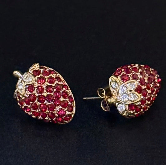 Vintage strawberry øreringe