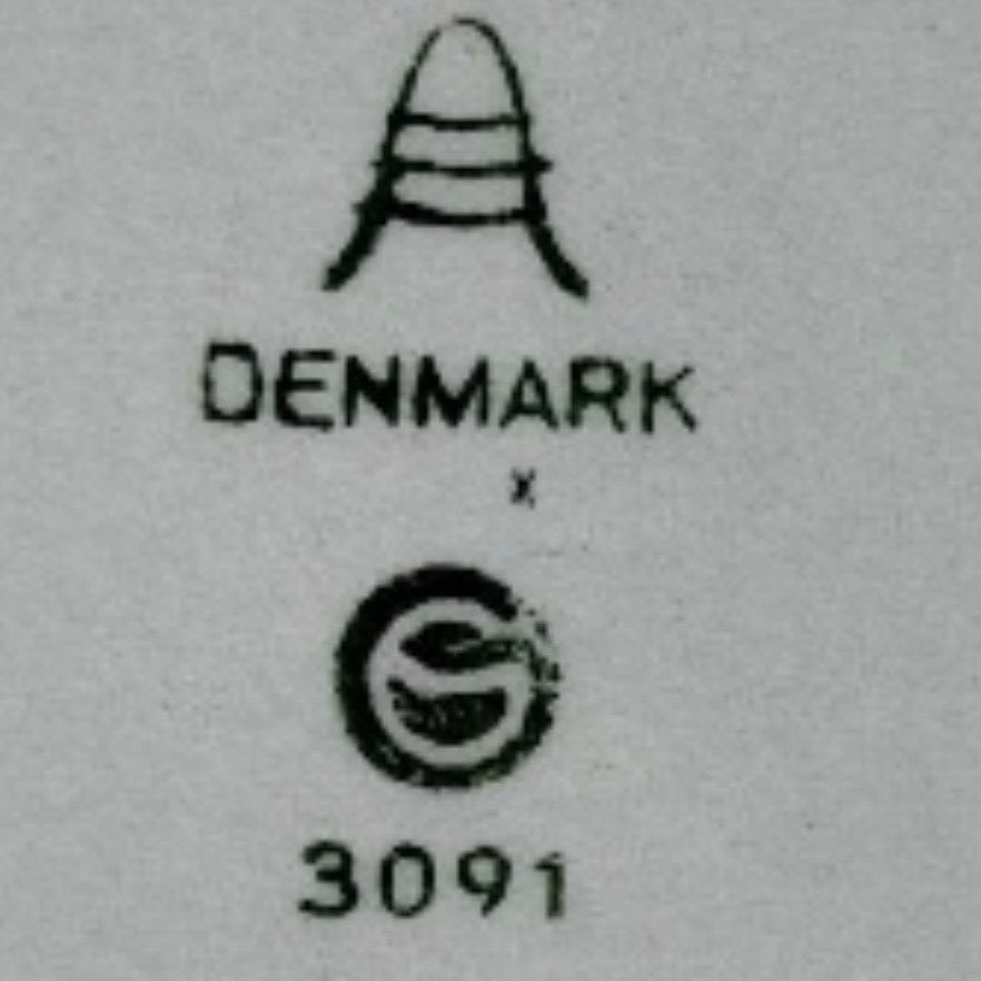 Aluminia porcelæns lysestage nr. 3091 – Ø 12,5 cm