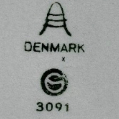 Aluminia porcelæns lysestage nr. 3091 – Ø 12,5 cm