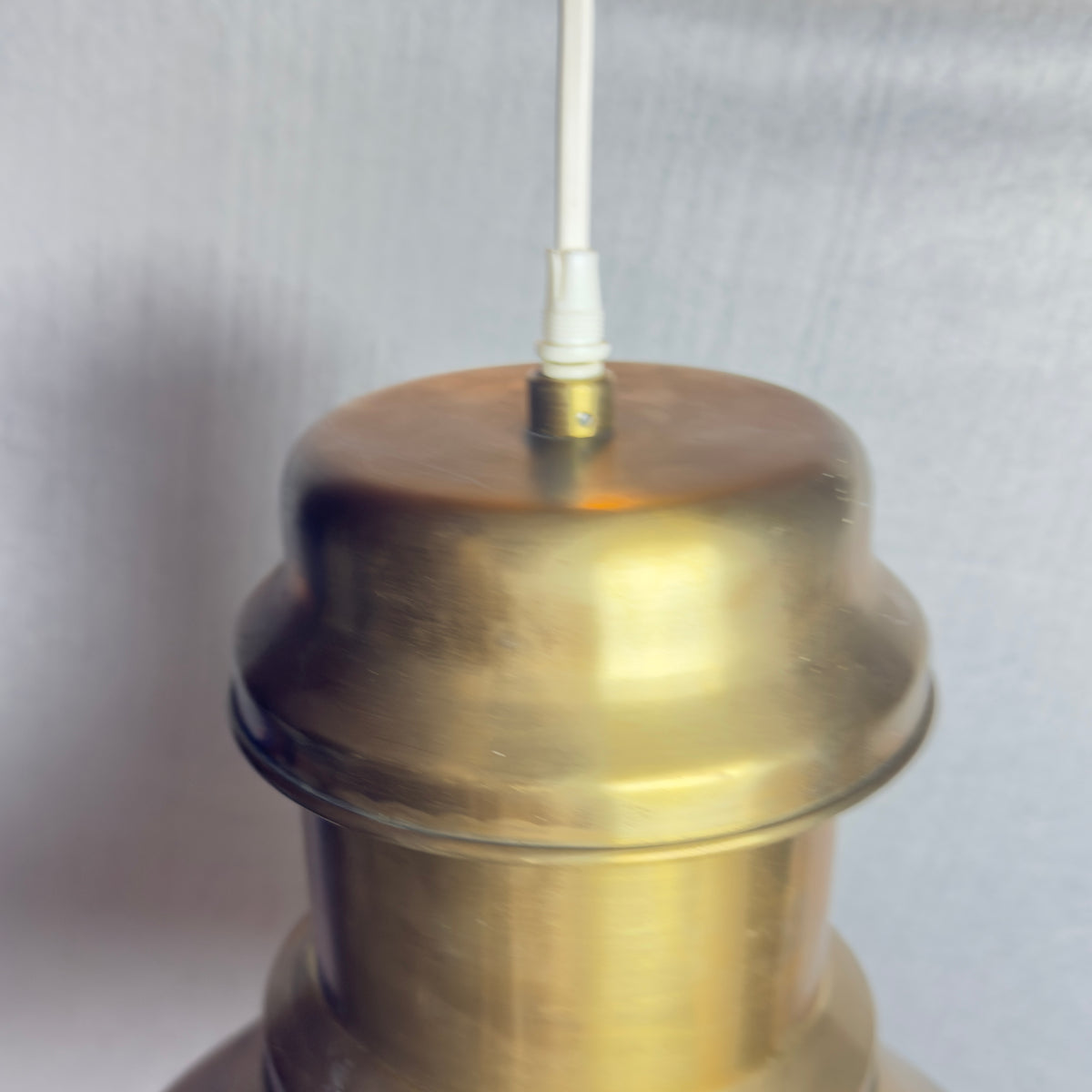 Holmegaard Skibslampe 25 i messing – Sidse Werner – vintage pendel