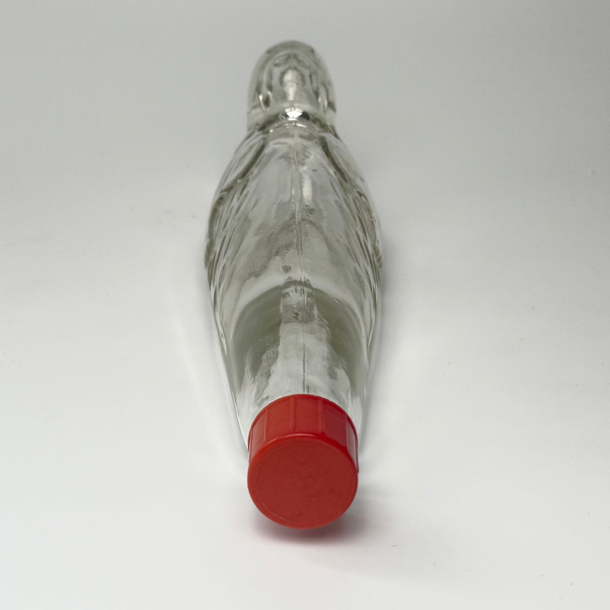 Vintage tysk Seehund figurflaske i glas med prop