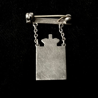Georg Jensen Kongemærke 1940 – damemodel i sterlingsølv - broche