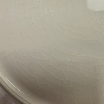 Antik engelsk fajancetallerken – blå hvid transferware fra Staffordshire ca. 1850