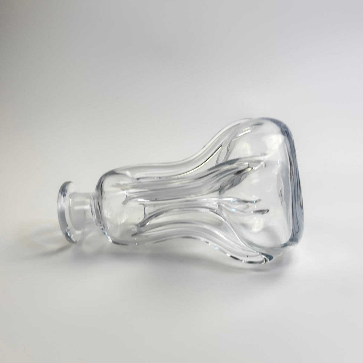 Holmegaard karaffel med låg 24 cm – klar glas – vintage dansk design