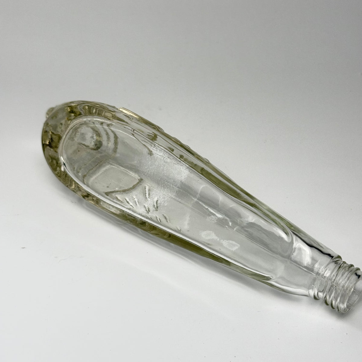 Vintage tysk Seehund figurflaske i glas med prop