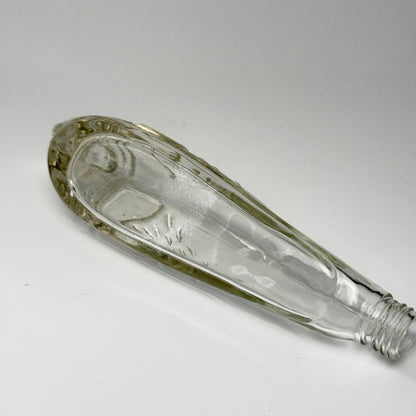 Vintage tysk Seehund figurflaske i glas med prop